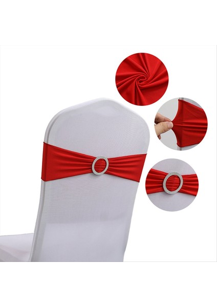 50PCS Elastik Sandalye Düğümü Düğün Dekorasyon Tokası Geri Kapak Arka Kapak Otel Koltuğu Zarif Modern Kurdele Dekorları Bir (Yurt Dışından) indirimleri