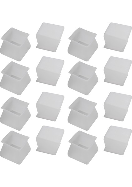 64PCS Mobilya Silikon Koruma Kapağı - Kare Silikon Sandalye Bacak Kat Koruyucular - Sandalye Bacak Kapakları Tablo Ayakları Kapağı (Yurt Dışından)