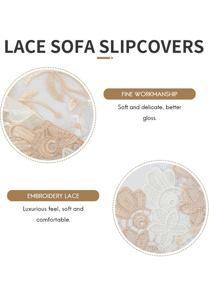 1 Paket Dantel Kanepe Kapağı Nakış Arkası Kanepe Mobilya Koruyucu Masa Kapağı (60X70CM/23 6X27 6inch) (Yurt Dışından) modelleri