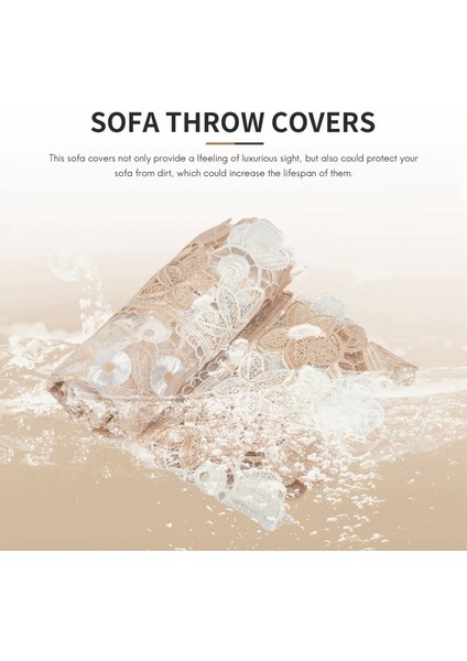 1 Paket Dantel Kanepe Kapağı Nakış Arkası Kanepe Mobilya Koruyucu Masa Kapağı (60X70CM/23 6X27 6inch) (Yurt Dışından) fırsatları