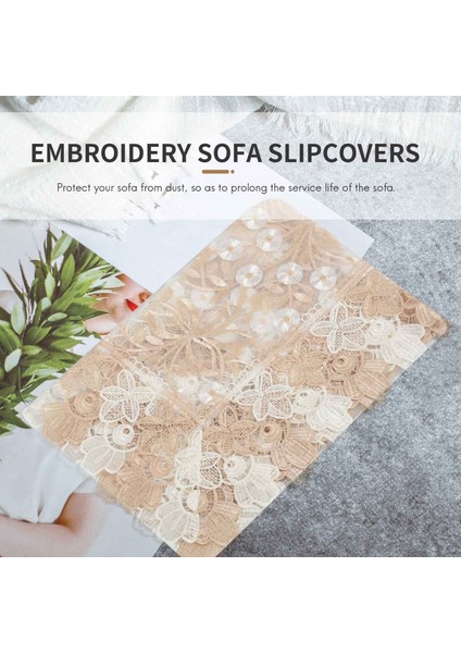 1 Paket Dantel Kanepe Kapağı Nakış Arkası Kanepe Mobilya Koruyucu Masa Kapağı (60X70CM/23 6X27 6inch) (Yurt Dışından) indirimleri