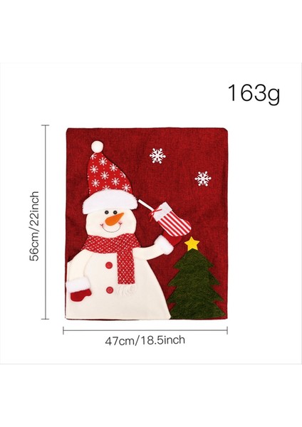 Noel Arka Sandalye Yemek Odası Sandalyesi Kapakları Akşam Yemeği Sandalyesi Kapağı Noel Ziyafet Mutfak Yemek Odası-Decor A (Yurt Dışından) fiyatları