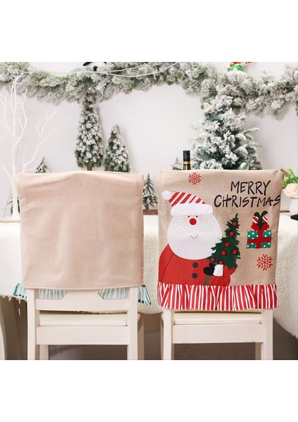 Noel Sandalye Kapağı Noel Baba Şapka Sandalye Kapakları Yıkanabilir Sandalye Koruyucusu Şenlikli Noel-Dekorasyon B Için (Yurt Dışından) indirimleri