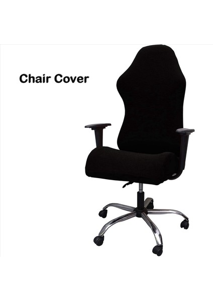 2x Elastik Elektrik Oyun Sandalye Ev Ofisi Internet Kafe Dönen Koltuk Kökeni Streç Sandalye Kılıfları (Siyah) (Yurt Dışından) fırsatları