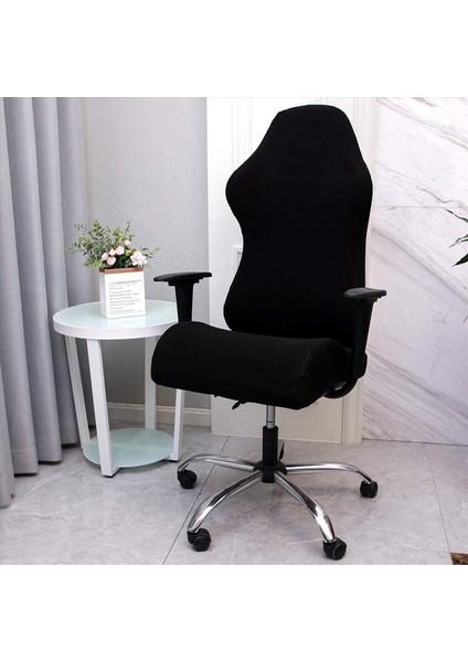 2x Elastik Elektrik Oyun Sandalye Ev Ofisi Internet Kafe Dönen Koltuk Kökeni Streç Sandalye Kılıfları (Siyah) (Yurt Dışından) indirimleri
