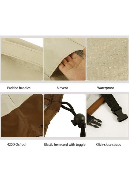 4 Paket Veranda Adirondack Sandalye Kapağı 31X33X36 Inç Ağır Hizmet Tipi Açık Veranda Sandalye Kapağı 420D Su Geçirmez Dış Mekan Bej (Yurt Dışından) fırsatları