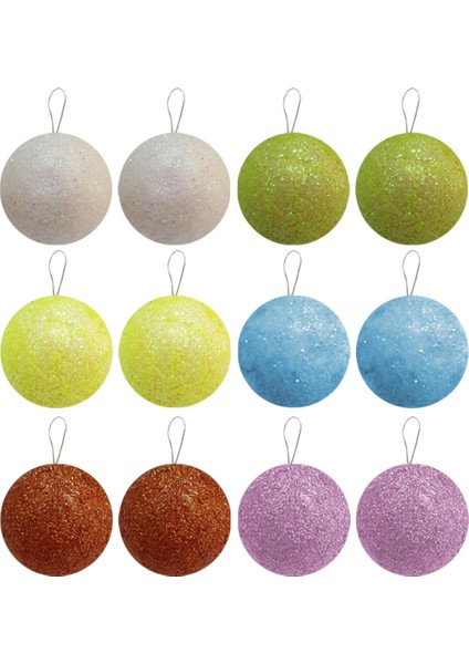 3 cm Asorti Ağaç Süsleme Topları 12LI