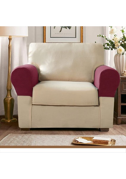 2pcs Yumuşak Streç Peluş Peluş Koltuklar Sandalyeler/kanepeler Için Streç Kol Dayama Kapakları Kanepe Kolları Turuncu (Yurt Dışından) fırsatları