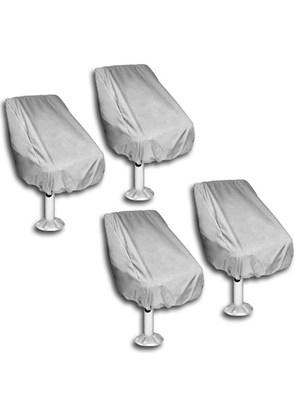 4 Paket Tekne Koltuk Örtüsü Açık Su Geçirmez Duba Kaptanı Tekne Tezgah Koltuk Kapağı Sandalye Koruyucu Kapaklar (Yurt Dışından)