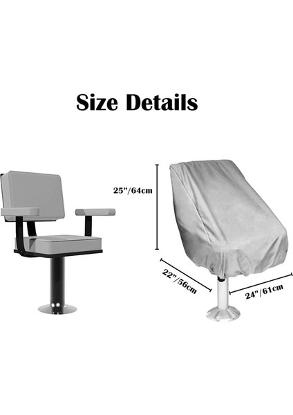 4 Paket Tekne Koltuk Örtüsü Açık Su Geçirmez Duba Kaptanı Tekne Tezgah Koltuk Kapağı Sandalye Koruyucu Kapaklar (Yurt Dışından) fiyatları