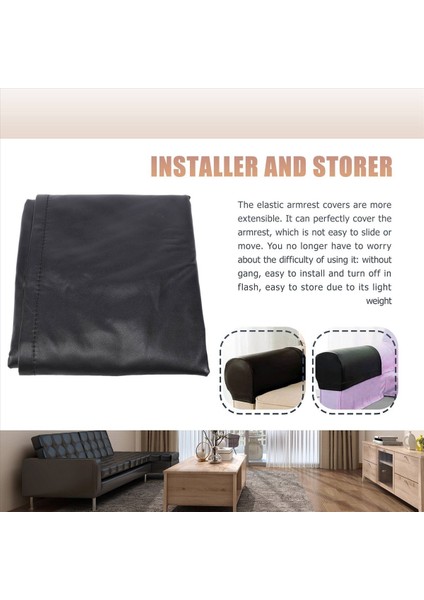 Koltuk Kolu Kapakları 2pcs Koltuk Kapağı Ultra Kalın ve Yumuşak Pu Deri Streç Kol Kapağı Recliners Kanepeler Sandalyeleri (Yurt Dışından) indirimleri