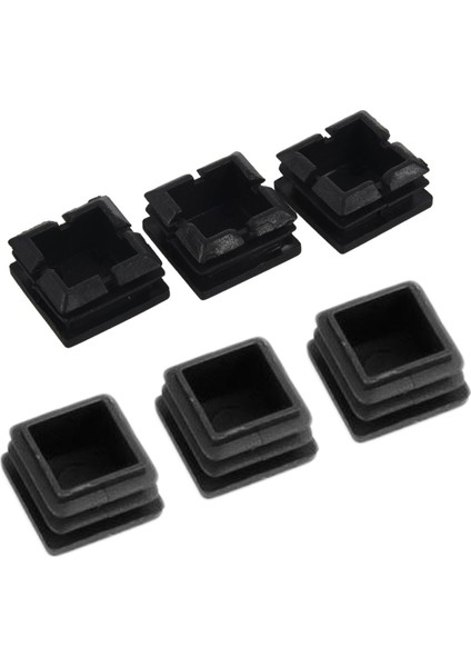 120 Pcs Plastik Kare Tüp Ekler Uç Kartak Kapaklar Siyah 20MM x 20MM ve 25MM x 25MM (Yurt Dışından) fiyatları