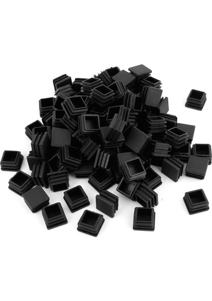 120 Pcs Plastik Kare Tüp Ekler Uç Kartak Kapaklar Siyah 20MM x 20MM ve 25MM x 25MM (Yurt Dışından) modelleri