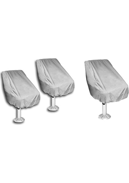 3 Adet Tekne Koltuk Örtüsü Açık Su Geçirmez Duba Kaptanı Tekne Tezgah Koltuk Koltuk Kapağı Sandalye Koruyucu Kapaklar (Yurt Dışından)