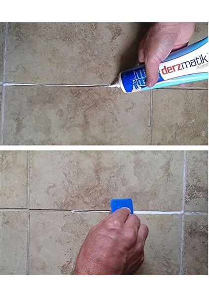 Krem Derz Dolgusu - Lavabo Küvet Fayans Seramik Derzi Kalemi 360GR Suya Dayanıklı Spatula Hediyeli fırsatları