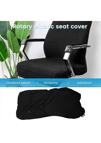 Anti-Dirty Dönen Streç Ofis Bilgisayar Masası Koltuk Sandalyesi Kapak Su Geçirmez Elastik Sandalye Kapak Çıkarılabilir Slipcovers L (Yurt Dışından) indirimleri