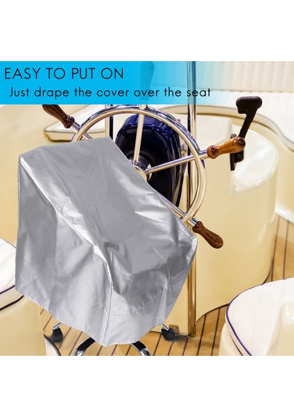 2 Paket Tekne Koltuk Örtüsü Açık Su Geçirmez Duba Kaptanı Tekne Tezgah Koltuk Kapağı Sandalye Koruyucu Kapaklar (Yurt Dışından) modelleri