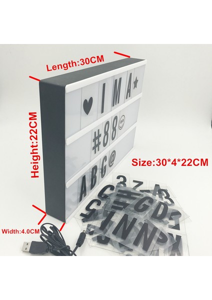 Harflerle Işıklı Mesaj Veren Light Box LED Pano fırsatları