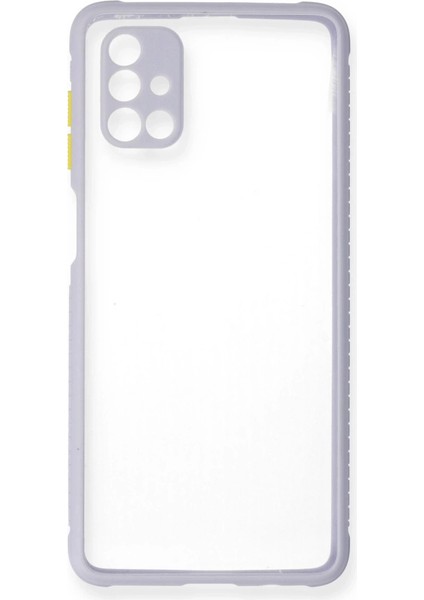 Samsung Galaxy M51 Kılıf Miami Şeffaf Silikon - Lila fiyatları