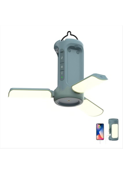 Katlanabilir Kamp Işığı Şarj Edilebilir Fener 6000MAH Power Bank Taşınabilir El Feneri IP54 Su Geçirmez Kamp A (Yurt Dışından) fiyatları