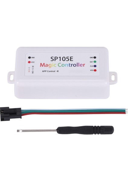 SP105E Kablosuz Bluetooth Denetleyici Uygulaması SK6812 APA102 Ayrı Ayrı Adreslenebilir Programlanabilir LED Pixel Modül Panel Işık DC5V-24V Ios/android Için (Yurt Dışından)