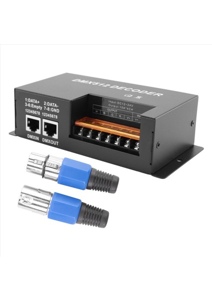 4 Kanal Dmx Kod Çözücü Rgbw Pwm DMX512 Dimmer Sürücü Rgbw LED Strıt Işık Kontrolü Girişi 12V-24V Dc (Yurt Dışından) fiyatları