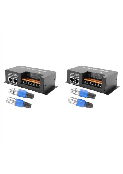 2x 4 Kanal Dmx Kod Çözücü Rgbw Pwm DMX512 Dimmer Sürücü Rgbw LED Şerit Işık Kontrolör Girişi 12V-24V Dc (Yurt Dışından)