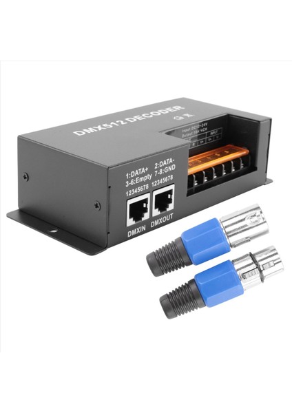 2x 4 Kanal Dmx Kod Çözücü Rgbw Pwm DMX512 Dimmer Sürücü Rgbw LED Şerit Işık Kontrolör Girişi 12V-24V Dc (Yurt Dışından) modelleri