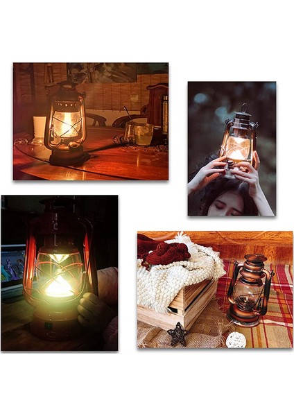 Açık Hava Yağ Lambası Gazyağı Yanan Fener Lambaları/asma Acil Durum Kampı Felaket Önleme Aydınlatması Ev Çadır Siyahı Için (Yurt Dışından) indirimleri