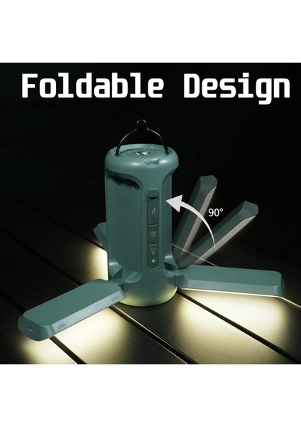 Katlanabilir Kamp Işığı Şarj Edilebilir Fener 6000MAH Power Bank Taşınabilir El Feneri IP54 Su Geçirmez Kamp A (Yurt Dışından) modelleri