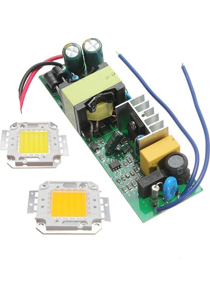 50W LED Çip + Işık Lambası Ampulü Için Sürücü Güç Kaynağı 85-265V Beyaz Işık (Yurt Dışından)