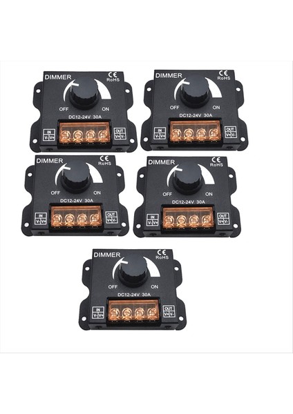 5pcs Dc 12V 24V LED Dimmer Anahtarı 30A Voltaj Regülatörü LED Şerit Işık Çizme Dimmerleri Için Ayarlanabilir Kontrolör (Yurt Dışından) fiyatları
