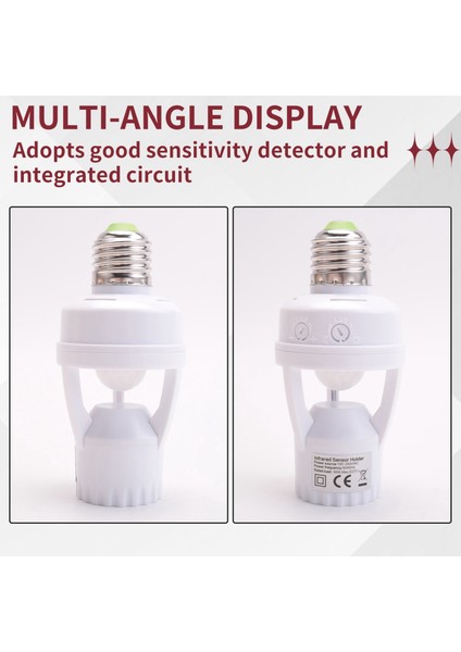 5x AC110-220V 360 Dere Pır Indüksiyon Hareket Sensörü Ir Kızılötesi Insan E27 Fiş Soket Anahtarı LED Ampul Lambası Tutucu (Yurt Dışından) fırsatları