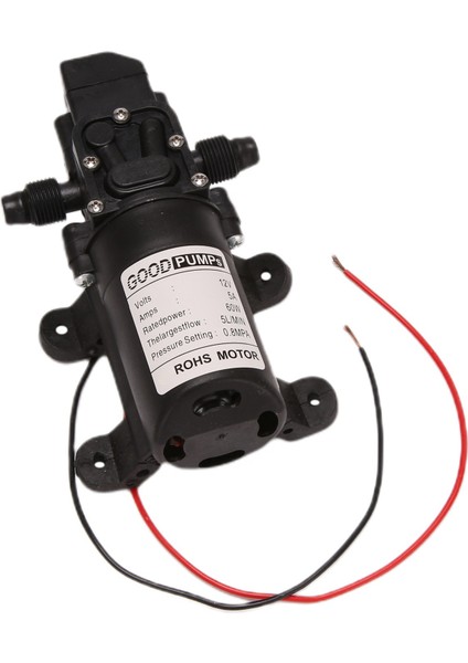 3x Siyah Dc 12V 60W Yüksek Basınçlı Mini Membran Su Pompası Otomatik Kapanma 5l / Dk (Yurt Dışından) indirimleri