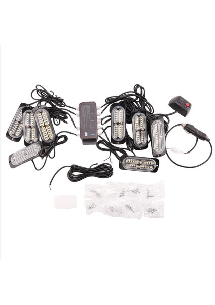 1 Tow 8 Ağda Yanıp Sönen Işıklar Uyarı Işıkları Flaş Yan Işıklar Izgara Işıkları Yanıp Sönen Işıklar Beyaz (Yurt Dışından) fırsatları