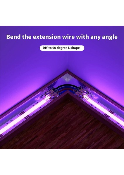 Cob Rgb LED Şerit Işıkları Için 10MM Konektörler 4 Pin Çift Uçlu Uzantı Konektörleri 4 Pinli Fiş 5 5in Uzatma Kablosu (Yurt Dışından) fiyatları