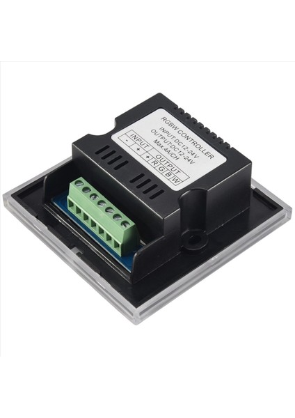 DC12V-24V Rgb / Rgbw Duvara Monte Dokunmatik Panel Denetleyici Cam Panel Dimmer Anahtar Denetleyicisi LED Şeritler Için Siyah (Yurt Dışından)