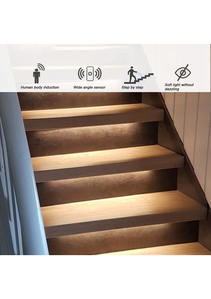 Dimmabable Merdiven LED Denetleyici 16 Kanal Çift Pır Hareket Sensörü Adım Işık Şerit Merdiven Kontrolörü Lamba Şeridi (A) (Yurt Dışından) modelleri