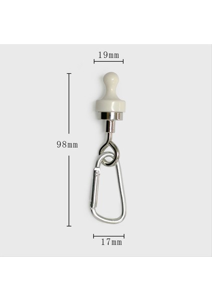 5pcs Mıknatıs Kamp Kancaları Karabiner Klipsi Ağır Hizmet Mıknatıs Askı D Şekil Çadır Tokaları Açık Kamp Kancaları-Beyaz (Yurt Dışından) modelleri