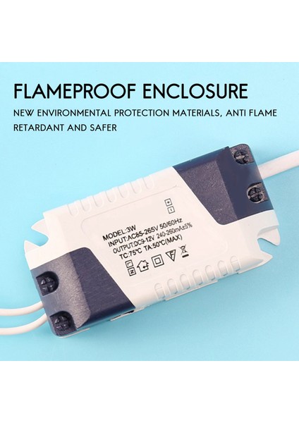 Ac 90-240V-DC 9-12V 3W Sabit Akım LED Şerit Güç Sürücüsü Transformatörü (Yurt Dışından) modelleri