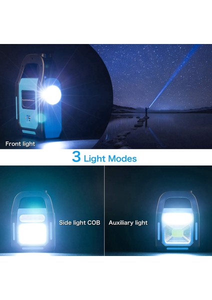 2x 3 Aradan 1 Güneş USB Şarj Edilebilir Koçan LED Kamp Fener Cihaz Için Şarj Su Geçirmez Acil Durum El Feneri LED Işık (Yurt Dışından) fırsatları