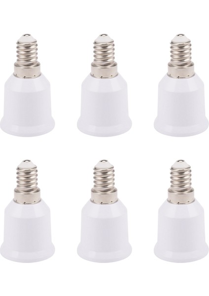 6x E14 Ila E26 E27 Adaptör Avize Lamba Soketi E14 - Orta Soket Dönüştürücüsü Akkor Lamba Baz Dönüştürücü (Yurt Dışından)
