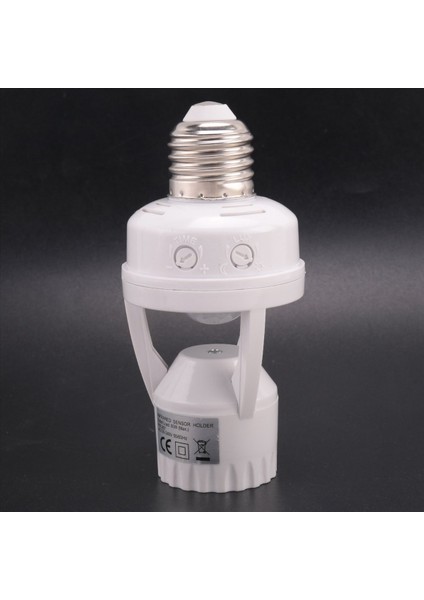 2x E27 LED 220V Vidalı Ampul Tutucu LED Pır Kızılötesi Hareket Sensörü Lambası Anahtar Soketi ile Tanımla E27 (Yurt Dışından)