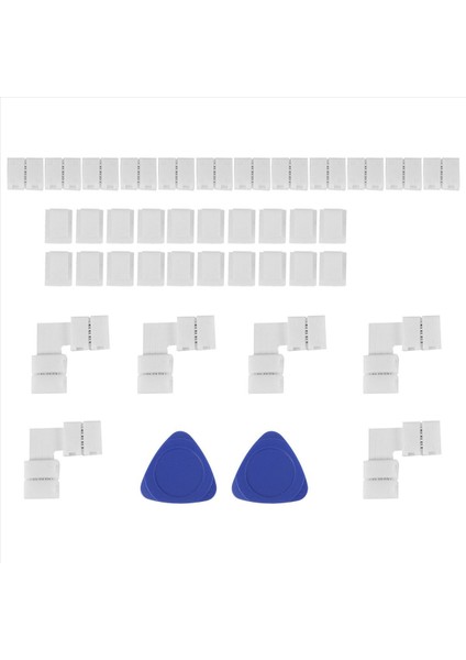 LED Işık Şeridi Konektörleri 4 Pin Rgb LED Işıklar Konektörleri Boşluksuz Konektörler L Şekil Konektörleri Smd 5050 LED Şeridi (Yurt Dışından) fiyatları