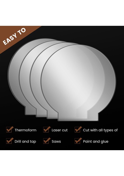 Kalın Şeffaf Panel Tahta Sayftası LED Işık Temel Tablo Işaretleri Için Açık Döküm Dıy Ekran Projeleri Craft 8 Parçası (Yurt Dışından) fırsatları