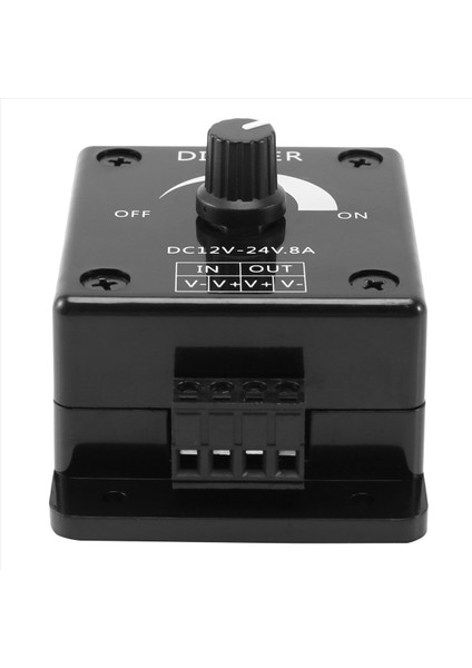 2x Siyah LED Dimmer Anahtarı Dc 12V 24V 8A Ayarlanabilir Parlaklık Lambası Ampul Şeridi Sürücü Güç Kaynağı Denetleyicisi (Yurt Dışından) fırsatları