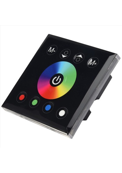 2x DC12V-24V Rgb/rgbw Duvara Monte Dokunmatik Panel Denetleyici Cam Panel Dimmer Anahtar Kontrolörü LED Şeritler Için Siyah (Yurt Dışından) fiyatları