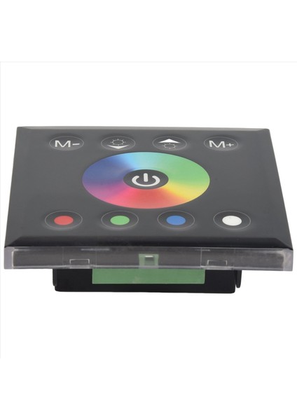 2x DC12V-24V Rgb/rgbw Duvara Monte Dokunmatik Panel Denetleyici Cam Panel Dimmer Anahtar Kontrolörü LED Şeritler Için Siyah (Yurt Dışından) indirimleri
