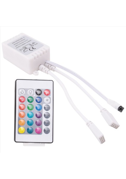 LED Şerit Işıklar Denetleyicisi Denetleyici Rgb LED Şerit Işığı Denetleyicisi + Kızılötesi Uzaktan Kumanda 24 Anahtar (Yurt Dışından) fiyatları
