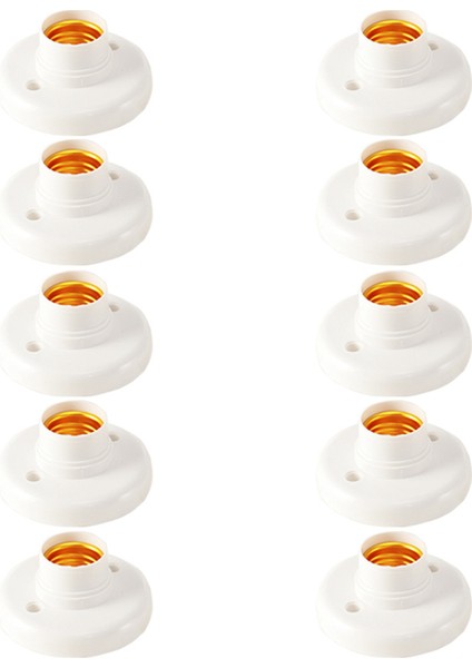 100PCS E27 Plastik Vidalı Lamba Tutucu Yuvarlak Lamba Tutucu Ampul Soket Tutucu Adaptörü (Yurt Dışından) modelleri